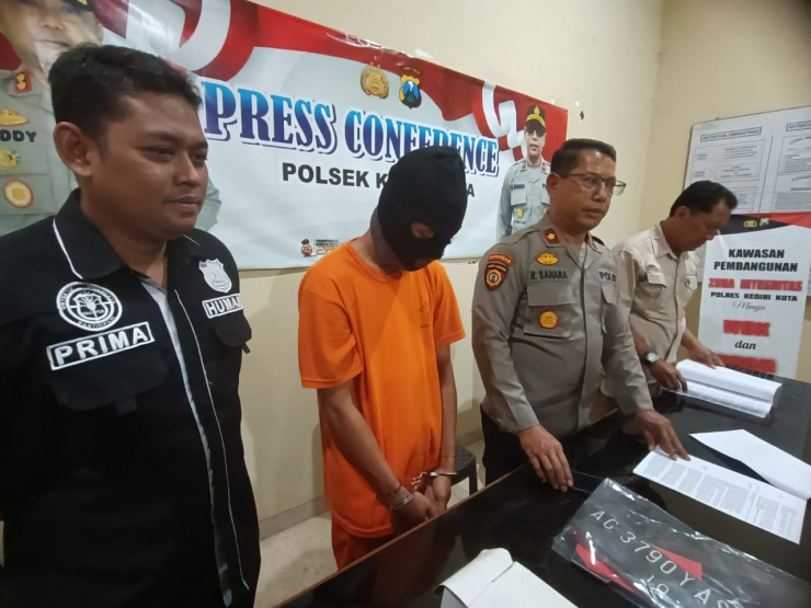Polisi Berhasil Ungkap Curanmor Spesialis Rumah Kos di Kota Kediri Dua Remaja Diamankan